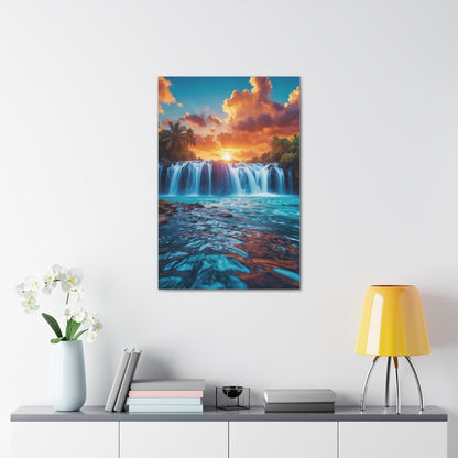 Majestic Waterfalls Art Canvas Ed. 43