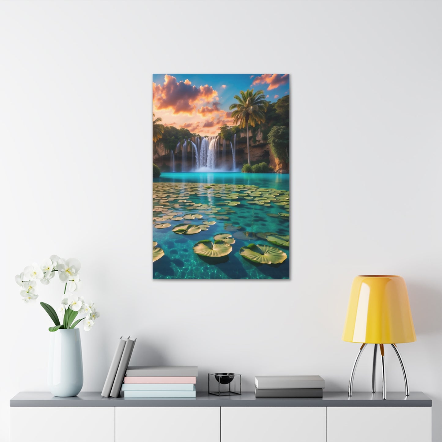 Majestic Waterfalls Art Canvas Ed. 40