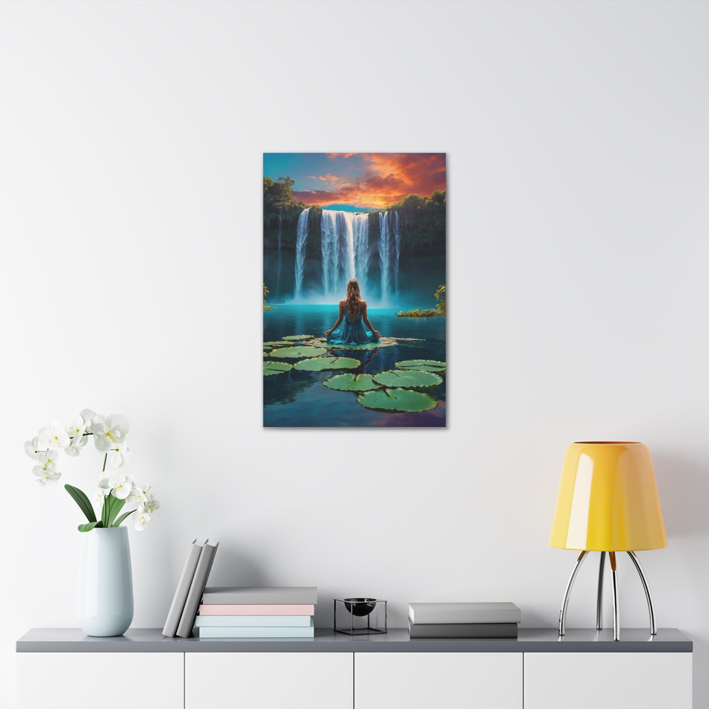 Blissful Lotus Art Canvas Ed. 2