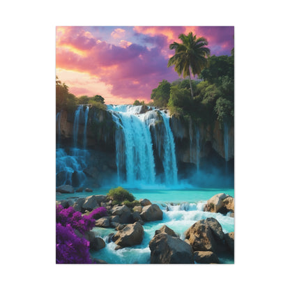 Majestic Waterfalls Art Canvas Ed. 34