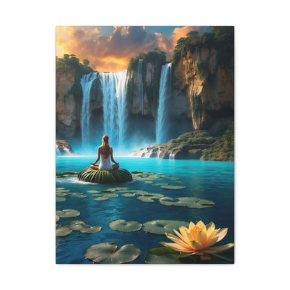 Blissful Lotus Art Canvas Ed. 19