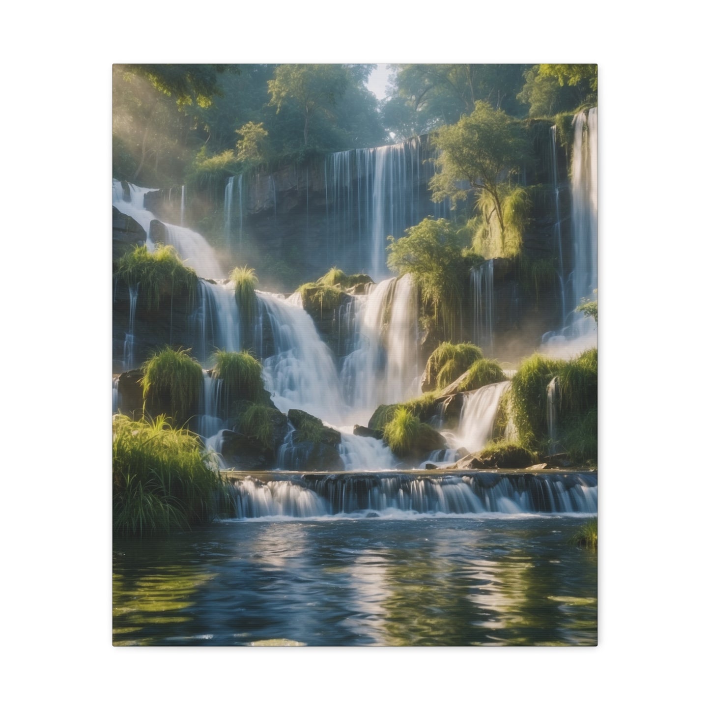 Majestic Waterfalls Art Canvas Ed. 11