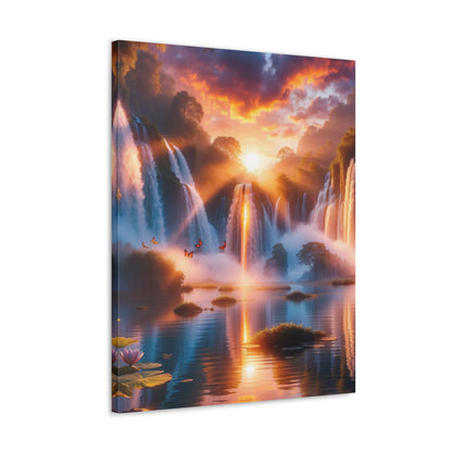 Majestic Waterfalls Art Canvas Ed. 21