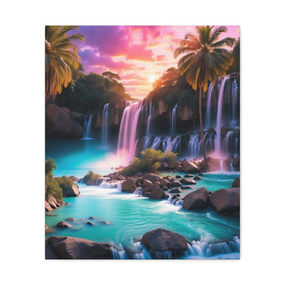 Majestic Waterfalls Art Canvas Ed. 36