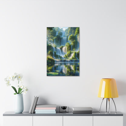 Majestic Waterfalls Art Canvas Ed. 9