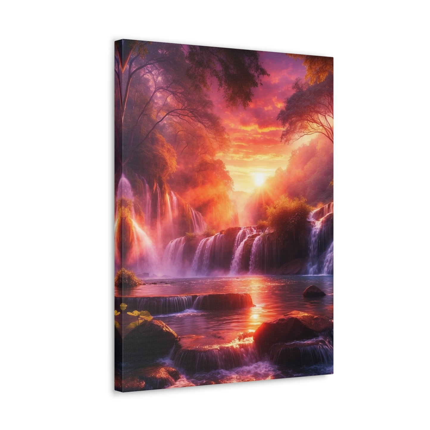 Majestic Waterfalls Art Canvas Ed. 19