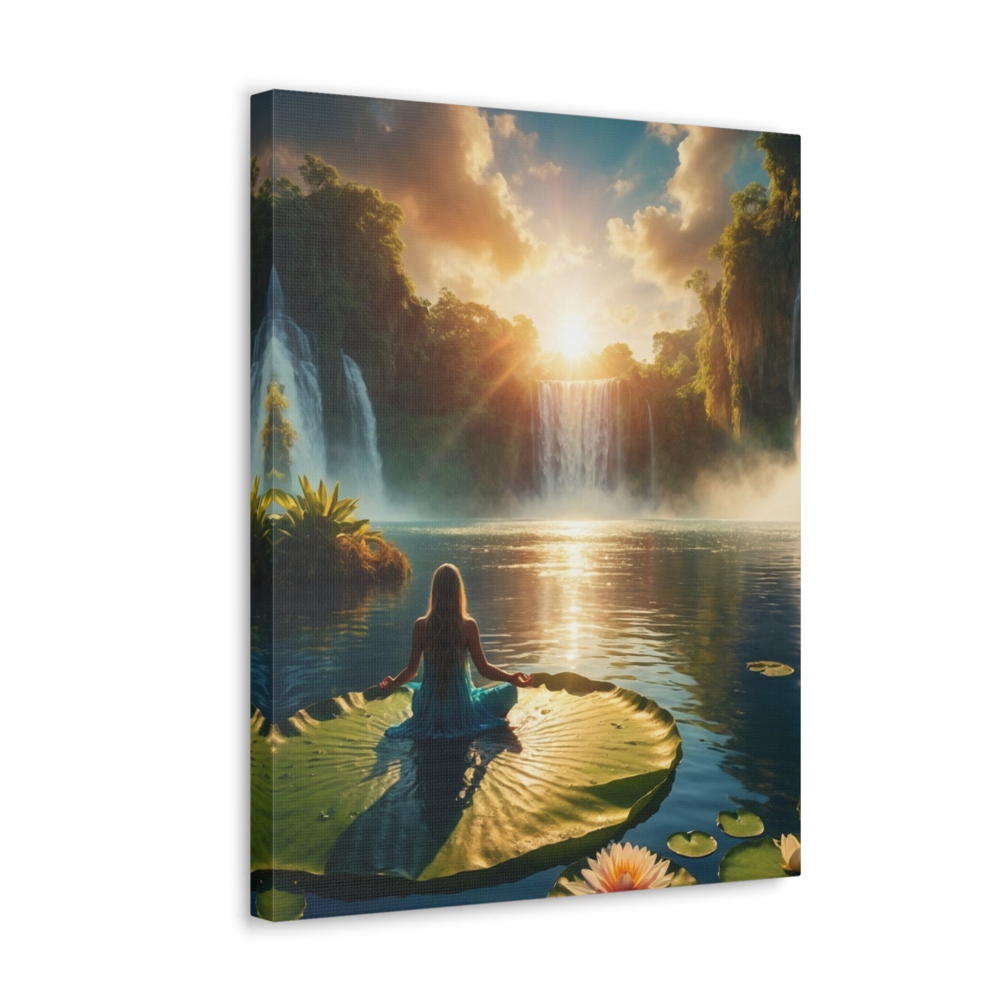 Blissful Lotus Art Canvas Ed. 11