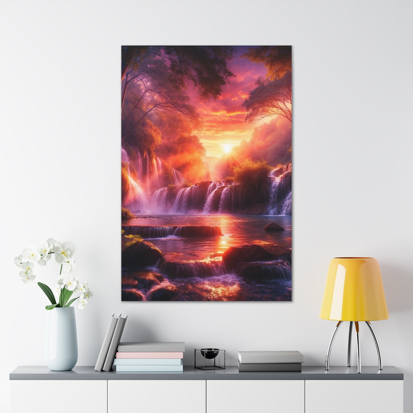 Majestic Waterfalls Art Canvas Ed. 19