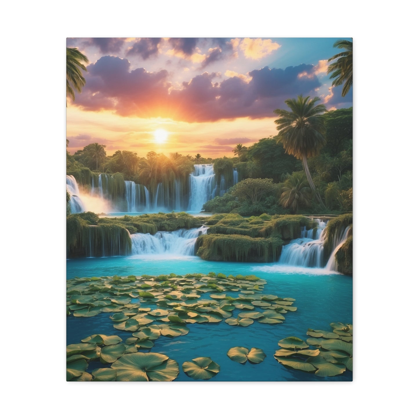 Majestic Waterfalls Art Canvas Ed. 41