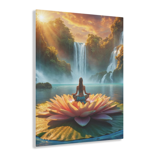 Blissful Lotus Acrylic Print Ed. 10