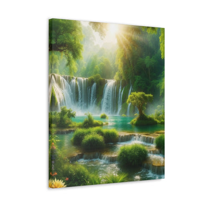 Majestic Waterfalls Art Canvas Ed. 4