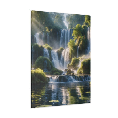 Majestic Waterfalls Art Canvas Ed. 12