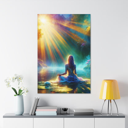 Blissful Lotus Art Canvas Ed. 5