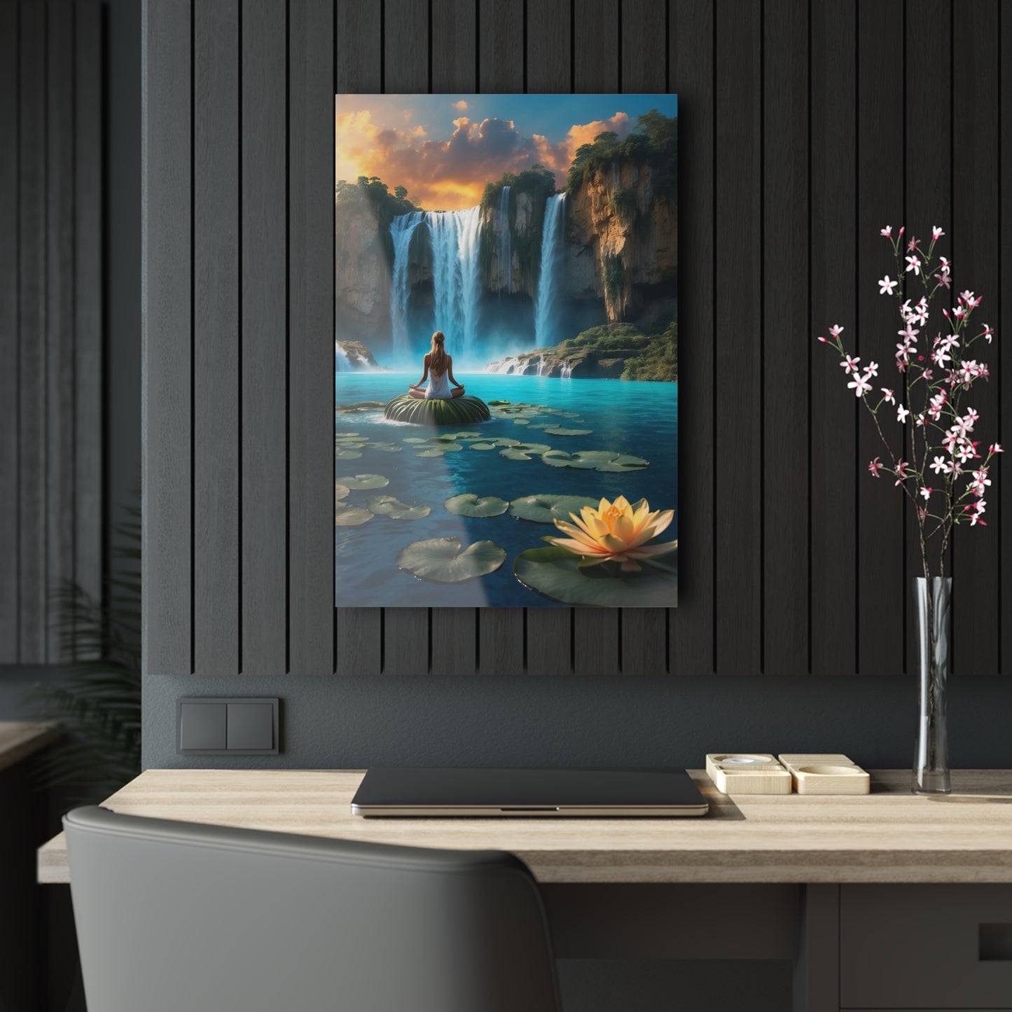 Blissful Lotus Acrylic Print Ed. 19