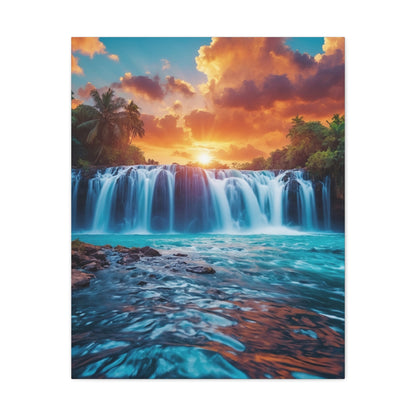 Majestic Waterfalls Art Canvas Ed. 43