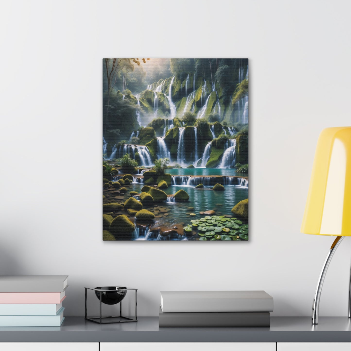 Majestic Waterfalls Art Canvas Ed. 13