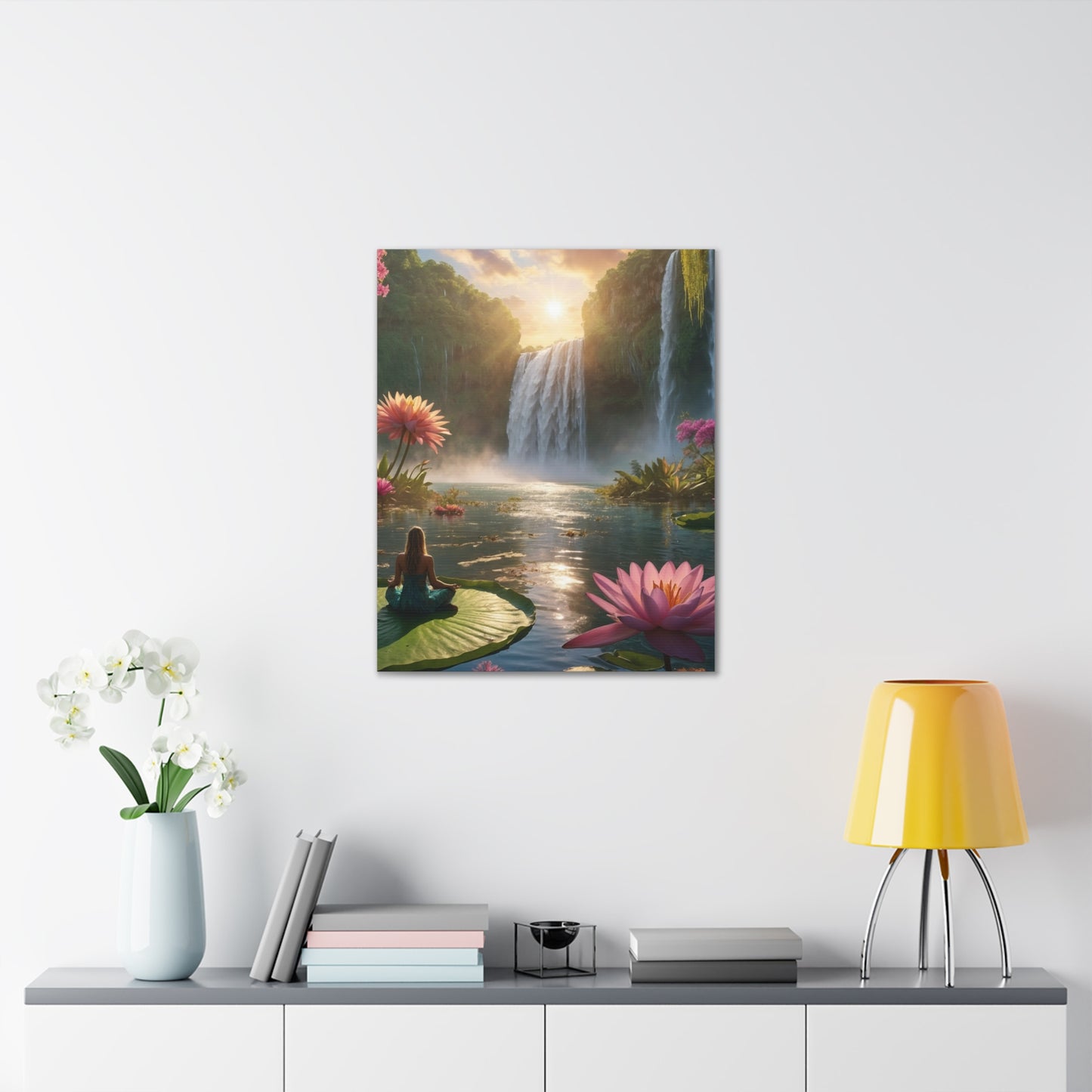 Blissful Lotus Art Canvas Ed. 12