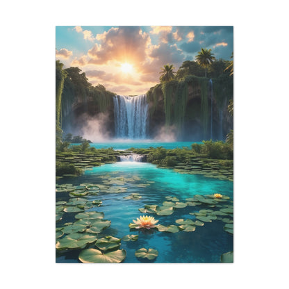 Majestic Waterfalls Art Canvas Ed. 42