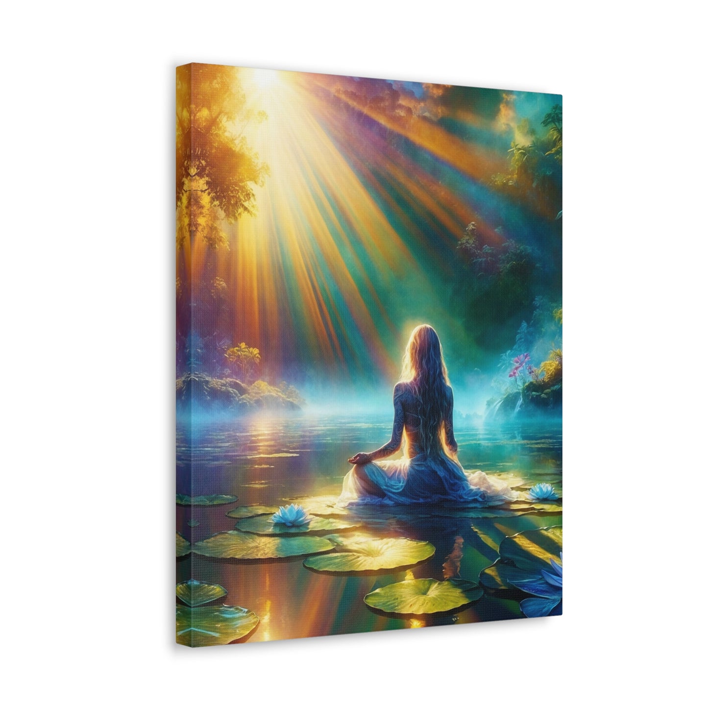 Blissful Lotus Art Canvas Ed. 6