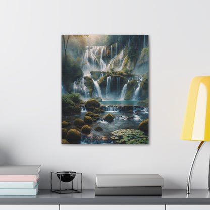 Majestic Waterfalls Art Canvas Ed. 14