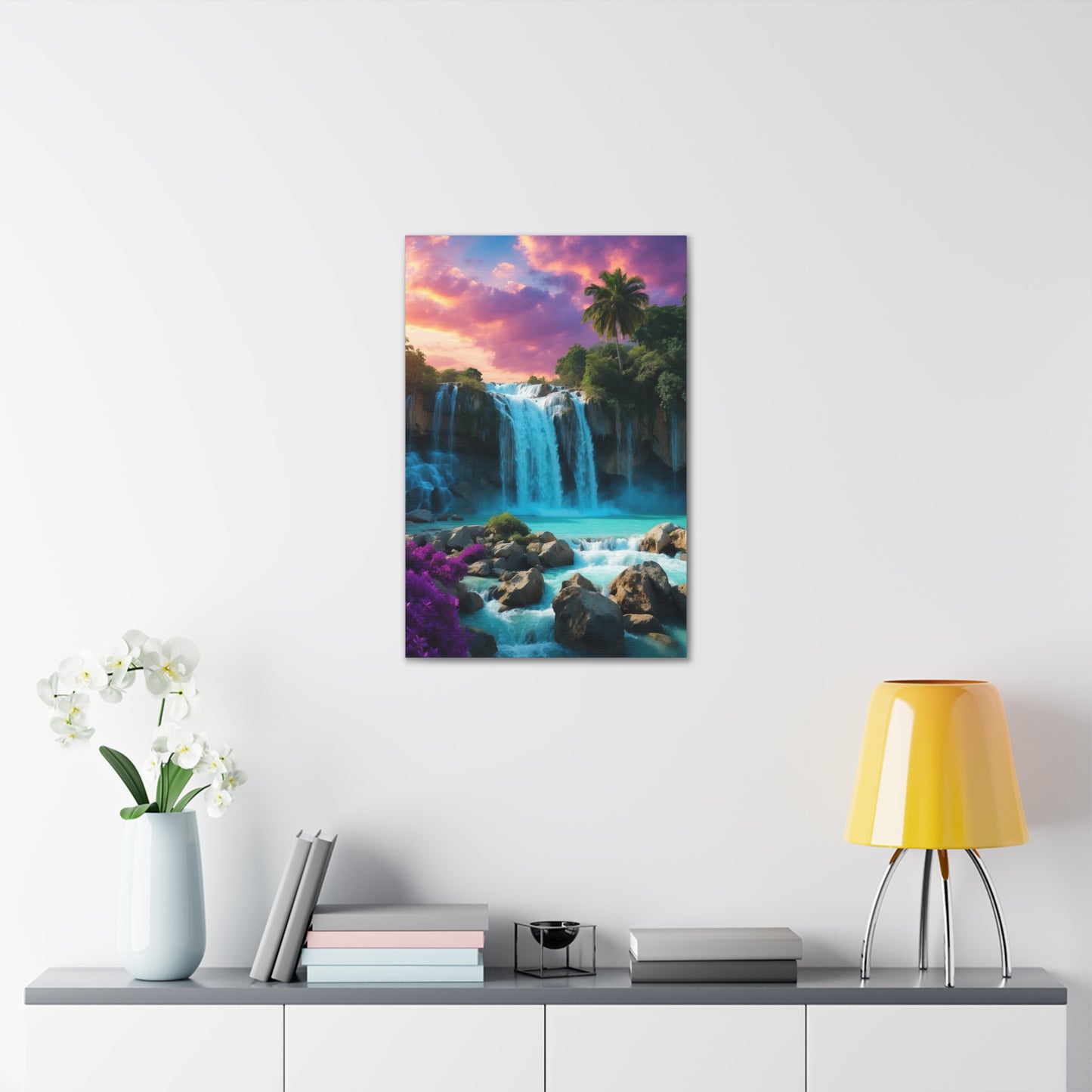 Majestic Waterfalls Art Canvas Ed. 34