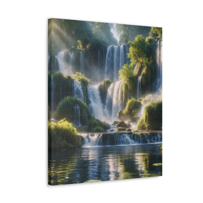 Majestic Waterfalls Art Canvas Ed. 12