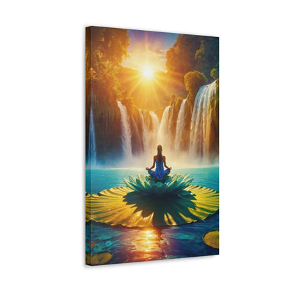 Blissful Lotus Art Canvas Ed. 13