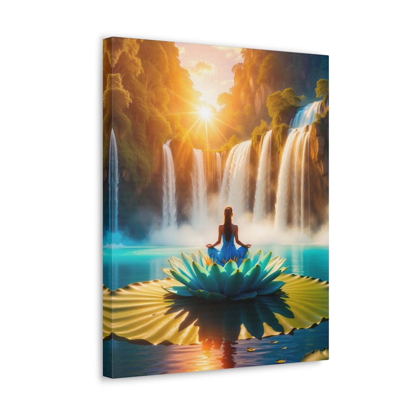 Blissful Lotus Art Canvas Ed. 15