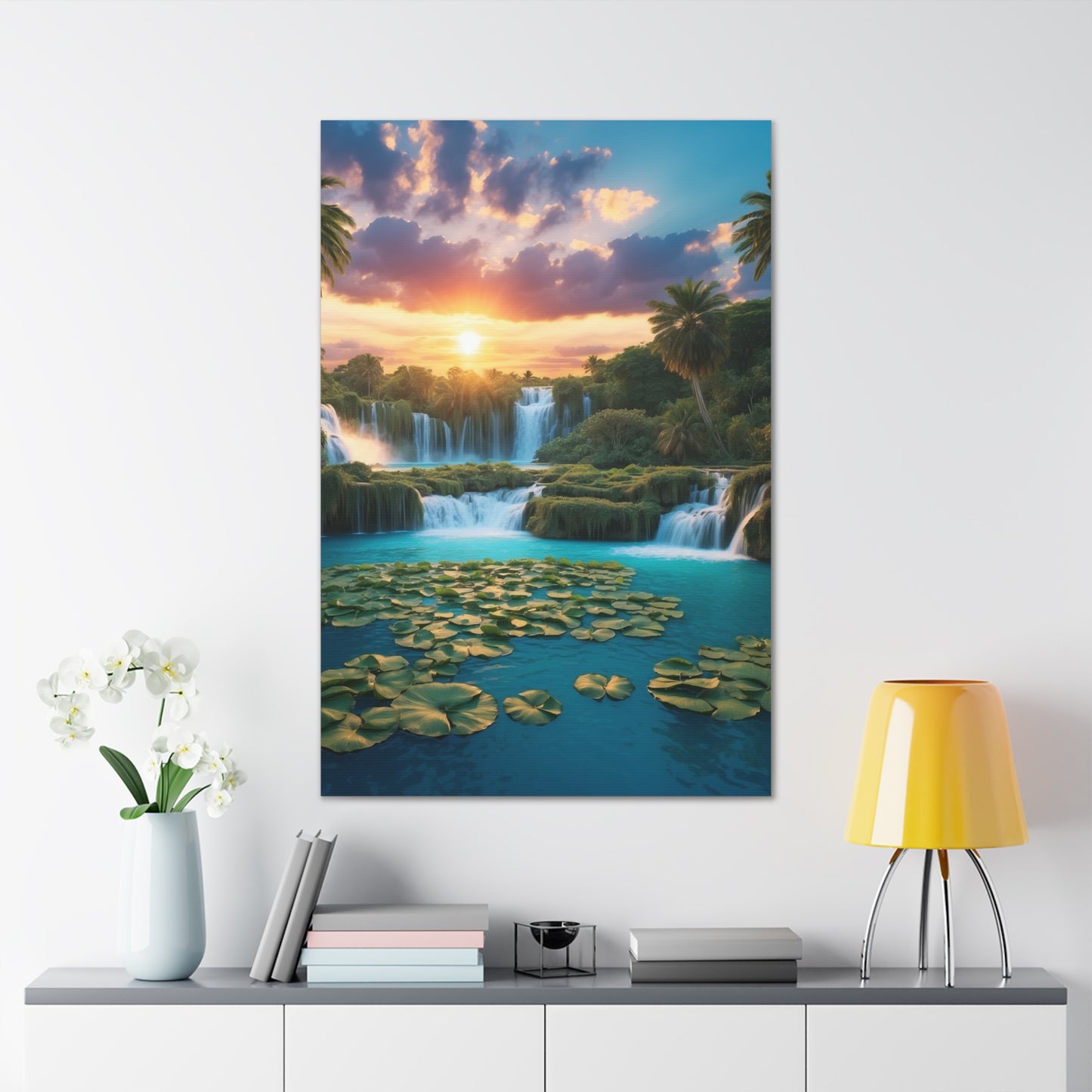 Majestic Waterfalls Art Canvas Ed. 41