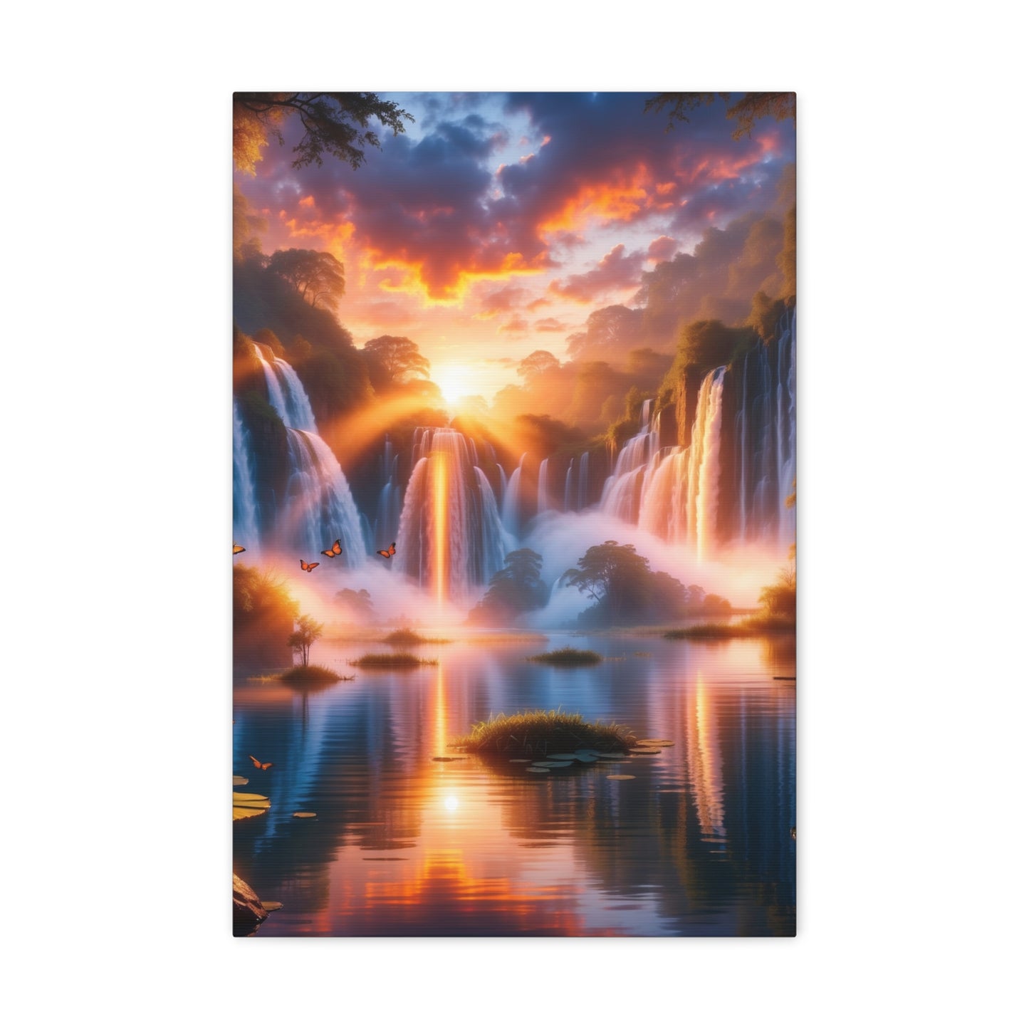 Majestic Waterfalls Art Canvas Ed. 20