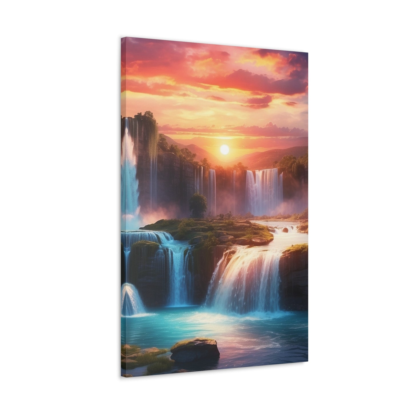 Majestic Waterfalls Art Canvas Ed. 26