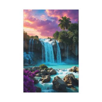 Majestic Waterfalls Art Canvas Ed. 34