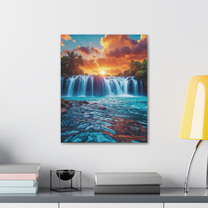 Majestic Waterfalls Art Canvas Ed. 43