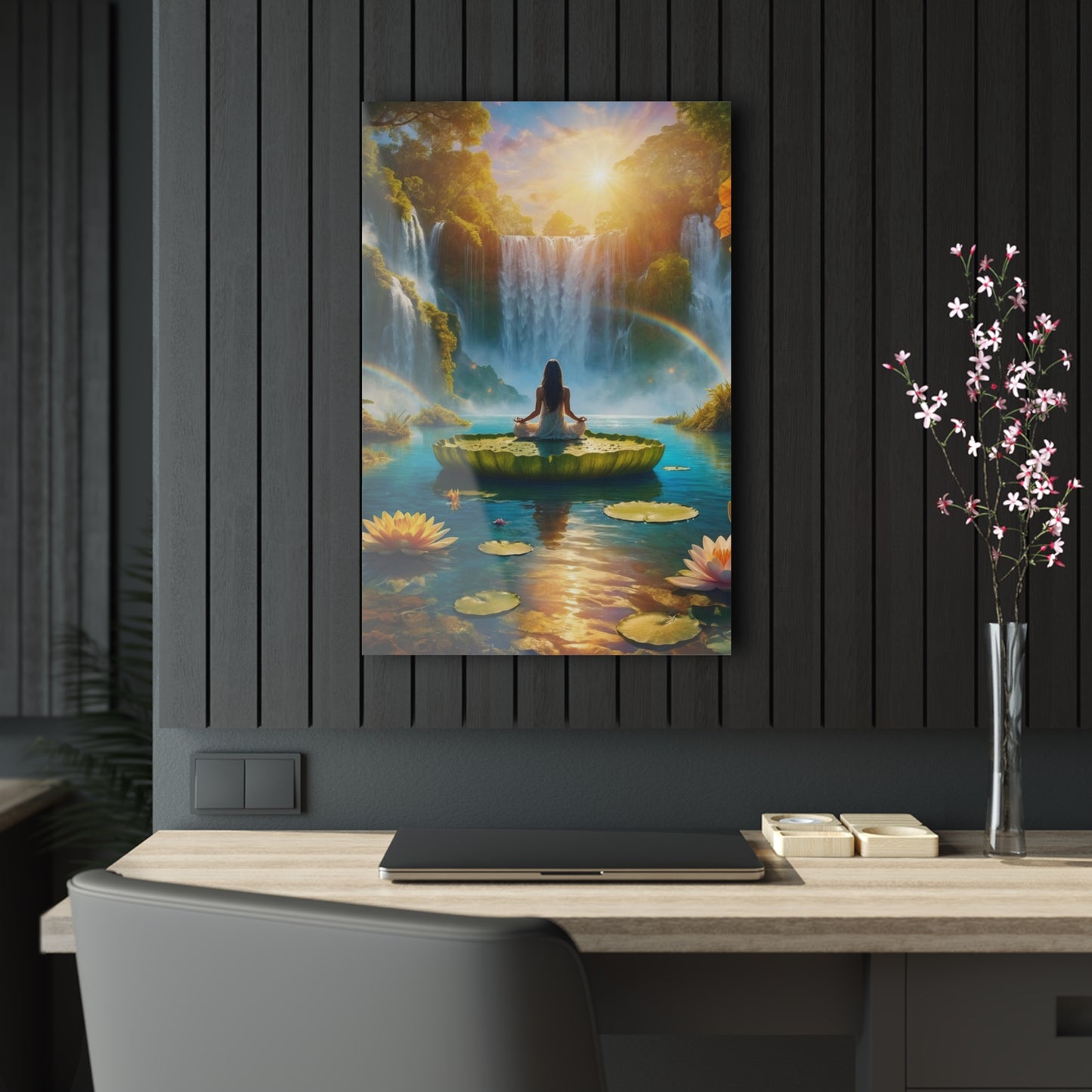 Blissful Lotus Acrylic Print Ed. 17