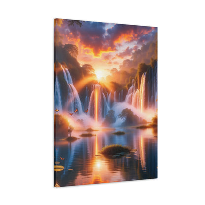 Majestic Waterfalls Art Canvas Ed. 20