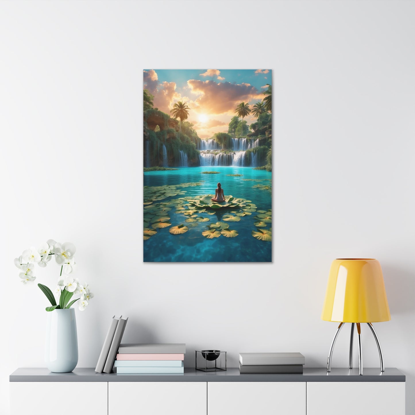 Blissful Lotus Art Canvas Ed. 1