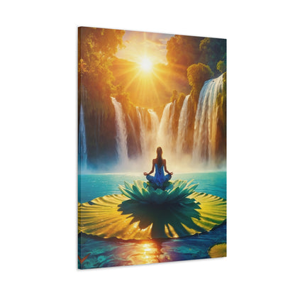 Blissful Lotus Art Canvas Ed. 13