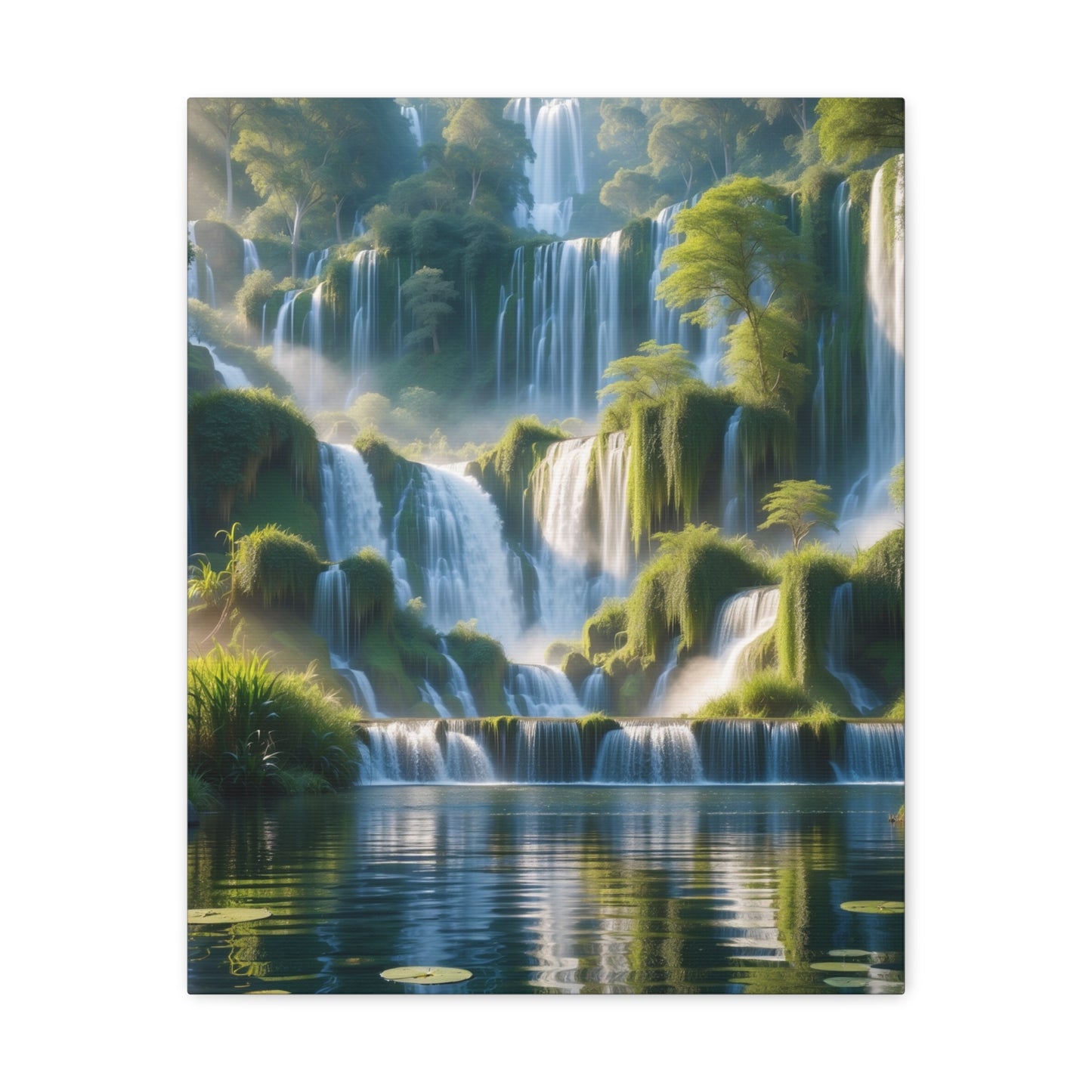 Majestic Waterfalls Art Canvas Ed. 10