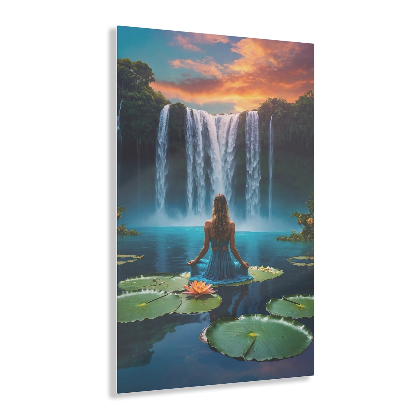 Blissful Lotus Acrylic Print Ed. 4