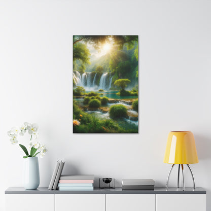 Majestic Waterfalls Art Canvas Ed. 2