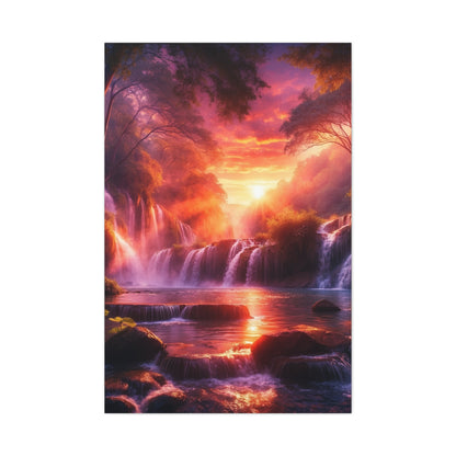 Majestic Waterfalls Art Canvas Ed. 19