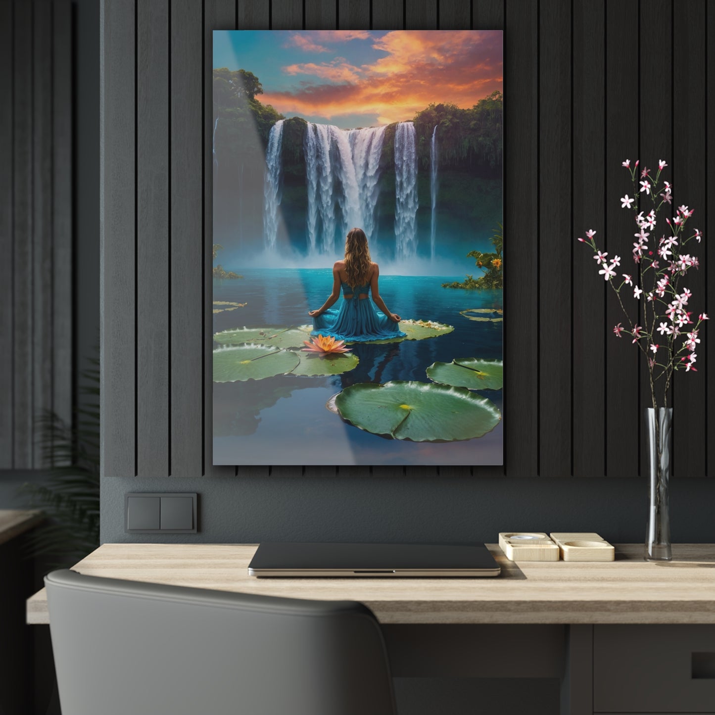 Blissful Lotus Acrylic Print Ed. 4