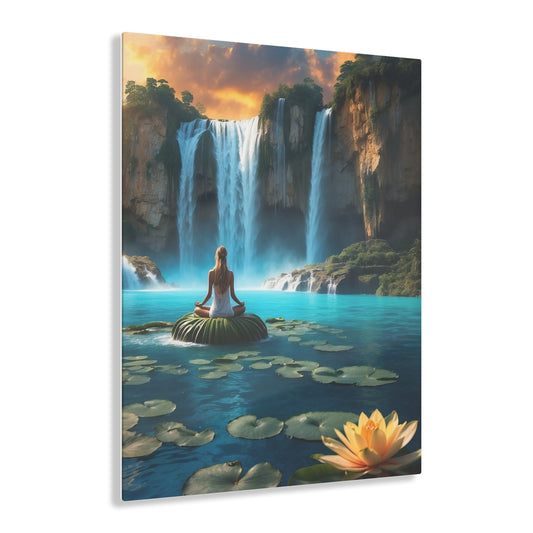 Blissful Lotus Acrylic Print Ed. 19