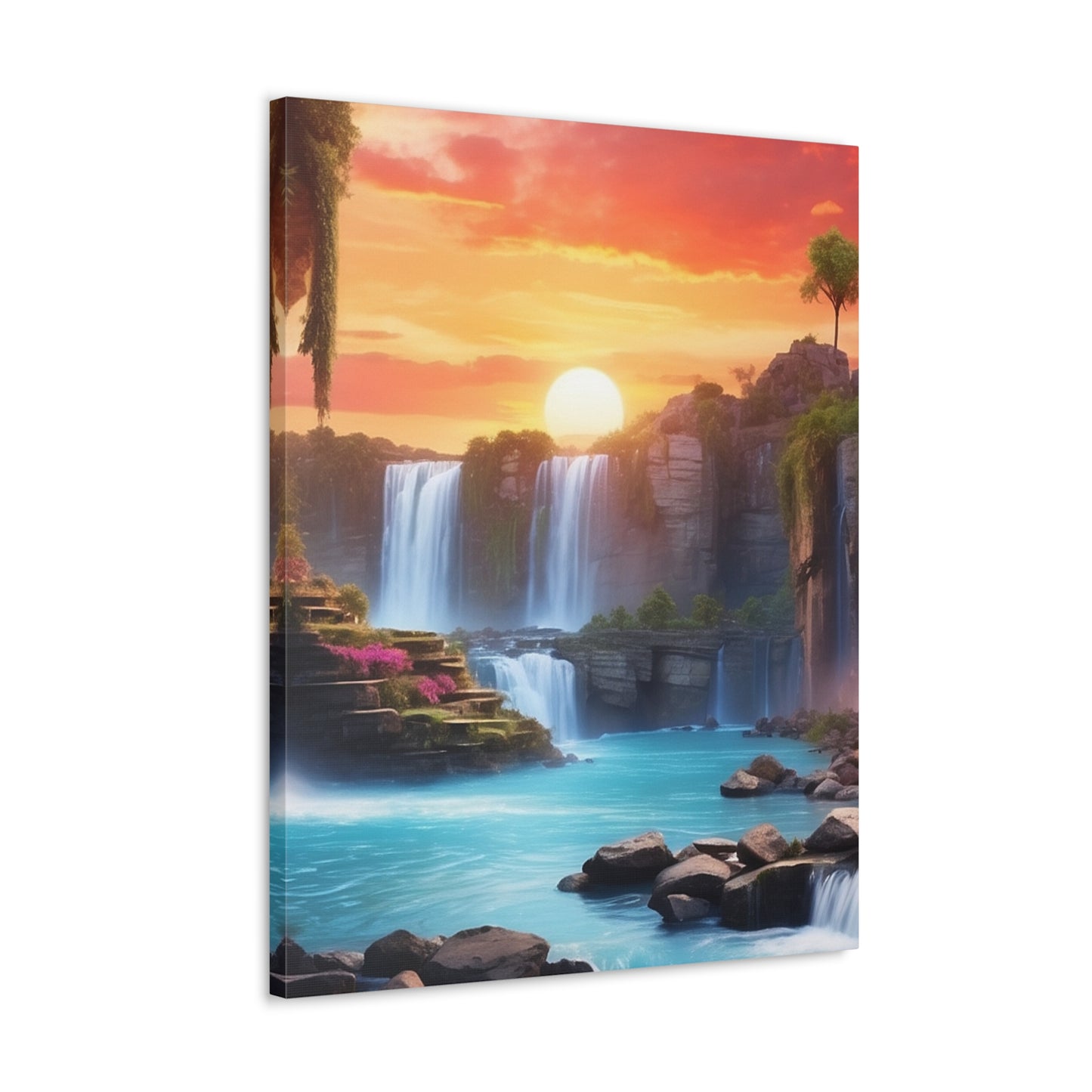 Majestic Waterfalls Art Canvas Ed. 25