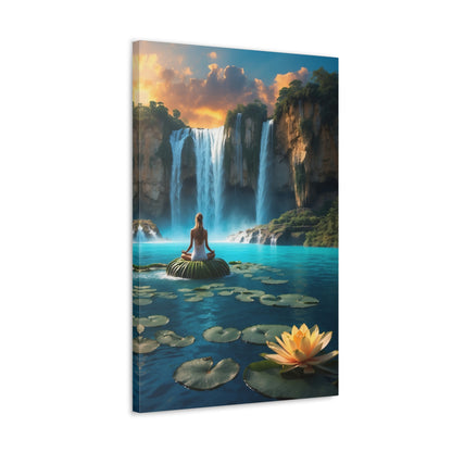 Blissful Lotus Art Canvas Ed. 19