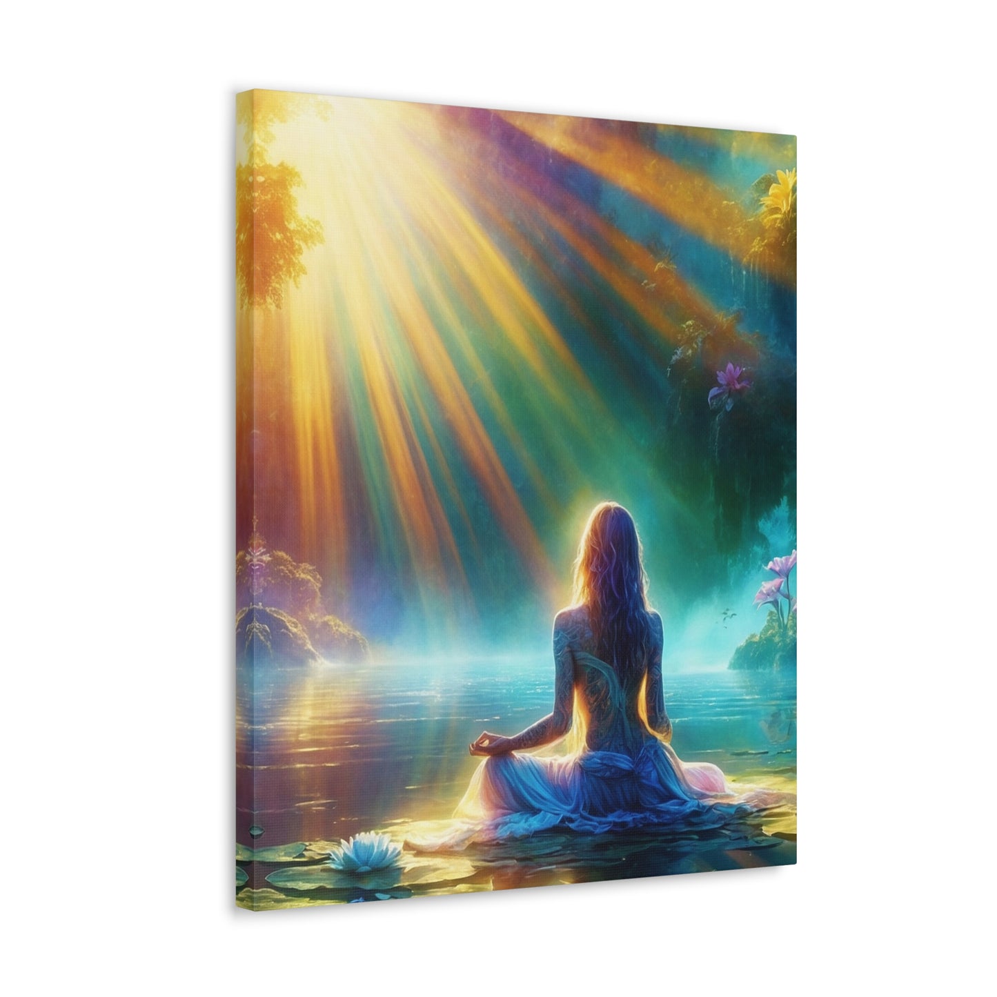 Blissful Lotus Art Canvas Ed. 5