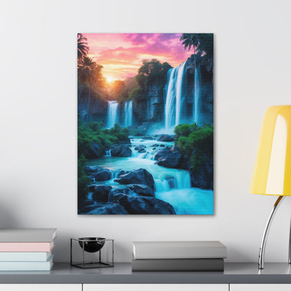 Majestic Waterfalls Art Canvas Ed. 31