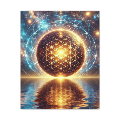 Sacred Geometry Art Canvas Ed. 52