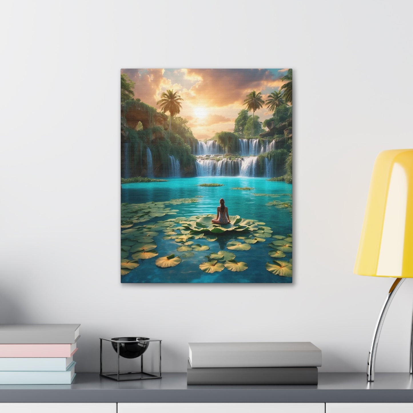 Blissful Lotus Art Canvas Ed. 1