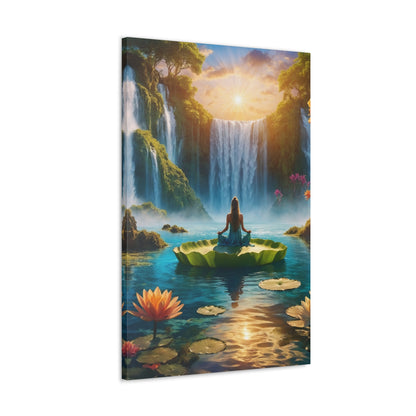 Blissful Lotus Art Canvas Ed. 14